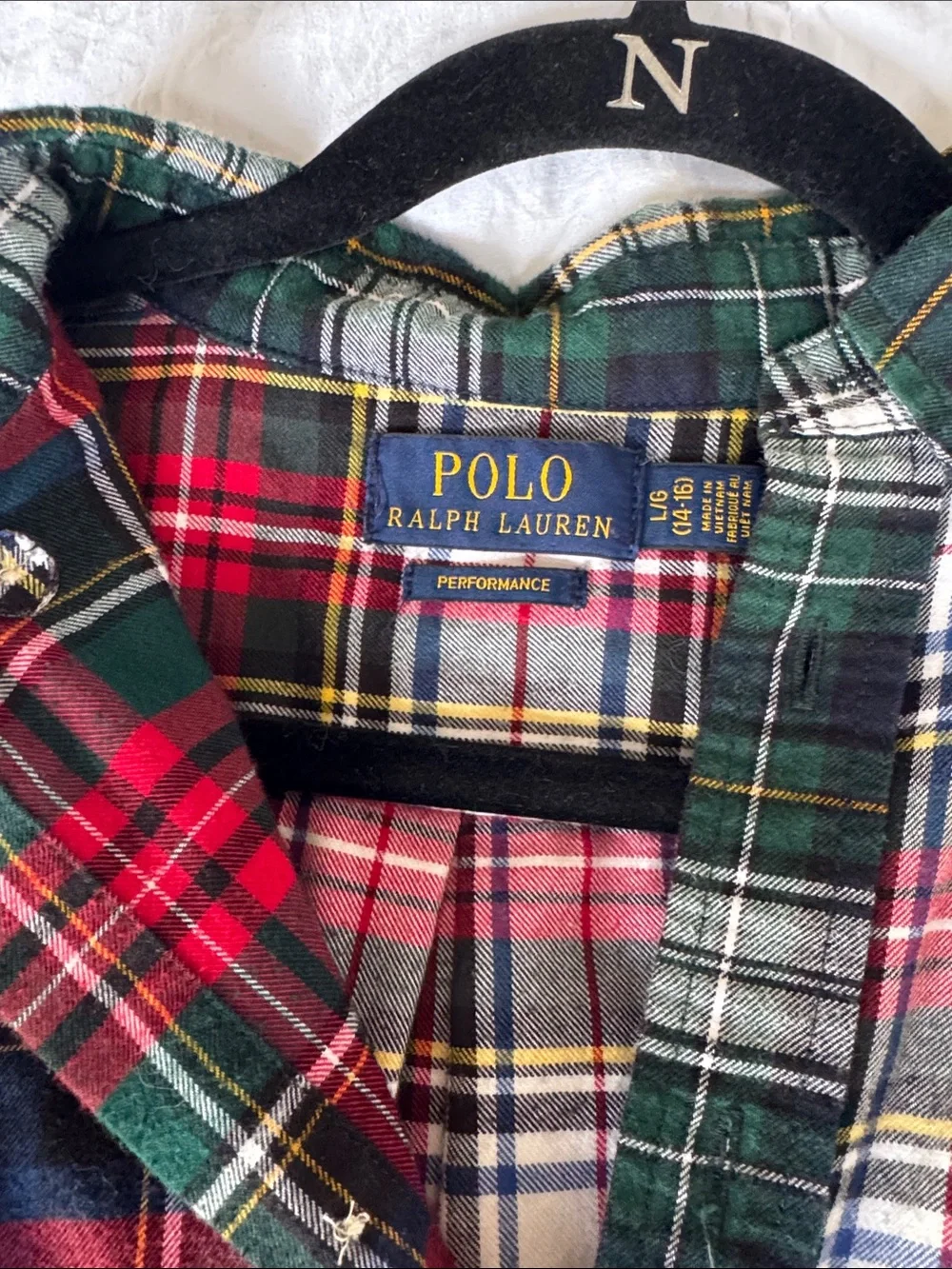 Ralph Lauren Multicolor Plaid Button-Down Shirt - Red, Green, White